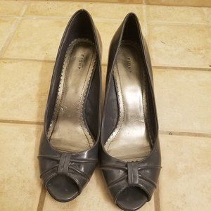 Fioni Slate Blue Wedge Heels